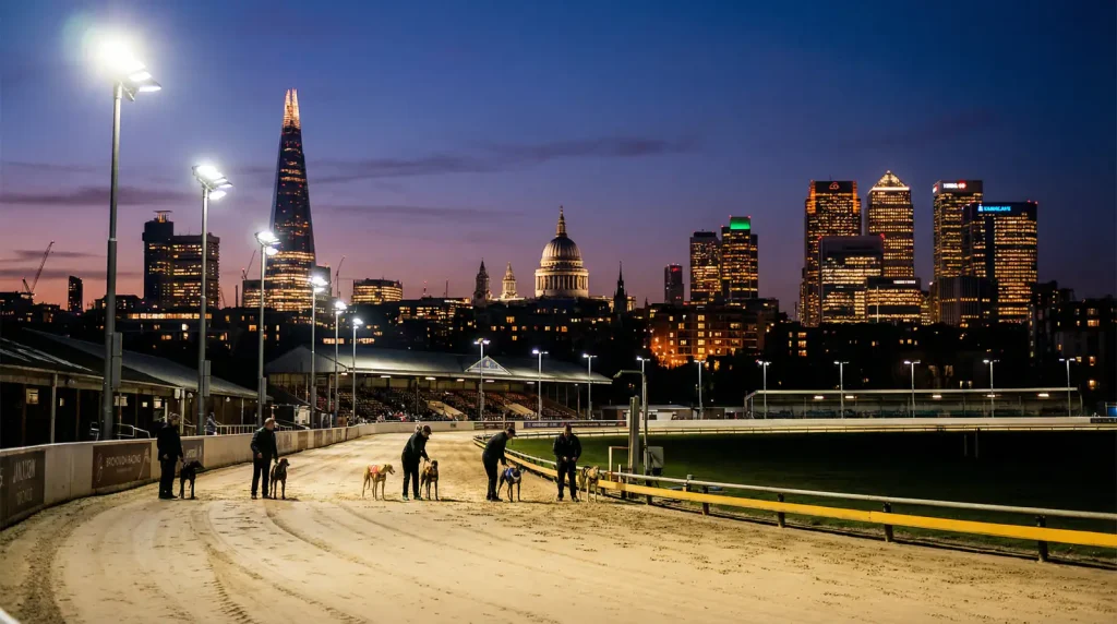 Greyhound racing in London history and tracks